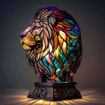 3D Colored Animal Light Desk Lamp Animal Series Decorative Night Light Animal Elephant Owl Cat Vintage Table Lamp Home Decoration