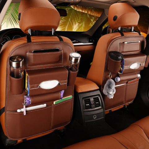 car seat storage leather storage bag box