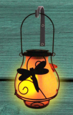 Dynamic Simulation Flame Light of Solar Garden Hanging Light