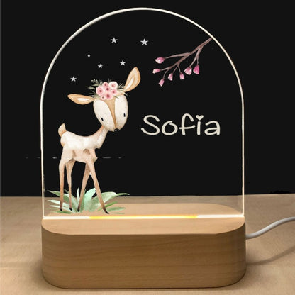 Acrylic Plug-in Bedside Lamp For Children's Creativity