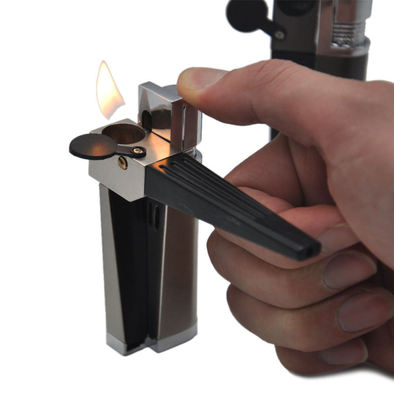 Portable Foldable Mini Pipe Dual Purpose Metal Cap Lighter