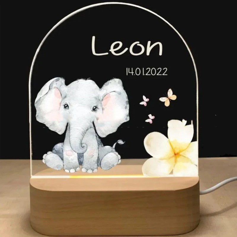 Acrylic Plug-in Bedside Lamp For Children's Creativity