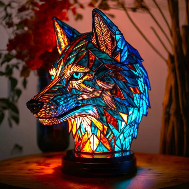 3D Colored Animal Light Desk Lamp Animal Series Decorative Night Light Animal Elephant Owl Cat Vintage Table Lamp Home Decoration