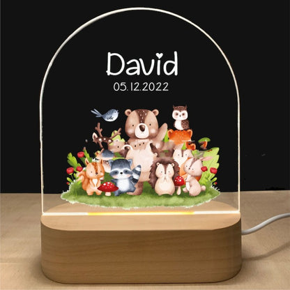 Acrylic Plug-in Bedside Lamp For Children's Creativity