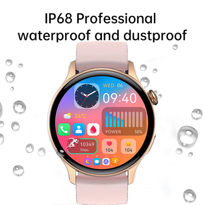 Smartwatch 1.43 inch Full Screen Bluetooth Calling Heart Rate Sleep Monitor Sport Models Smart Watch For Men Women+Box