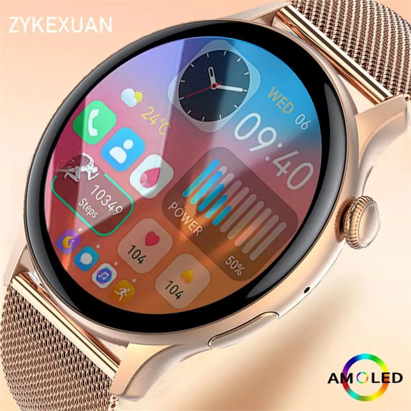 Smartwatch 1.43 inch Full Screen Bluetooth Calling Heart Rate Sleep Monitor Sport Models Smart Watch For Men Women+Box