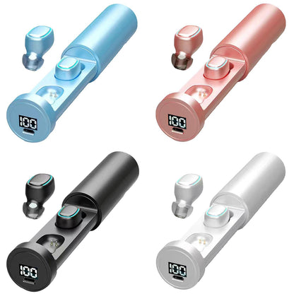 New Wireless Bluetooth In-ear Invisible Mini Battery Life Long Standby Noise Cancelling Headsets