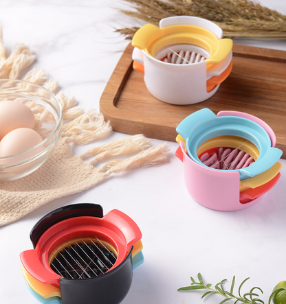 Three-in-one ABS Slicer 304 Kitchen Gadget Egg Cutter